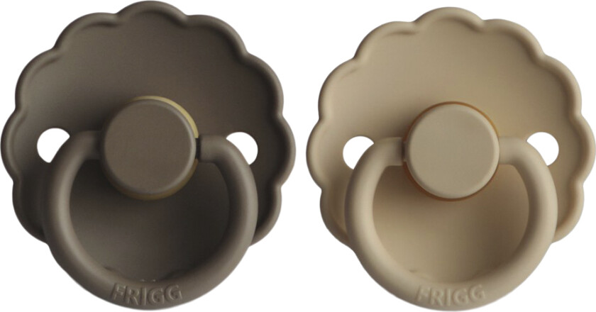 Daisy Runde Sutter i Latex 2pak . 2 - Croissant/portobello - Smokker