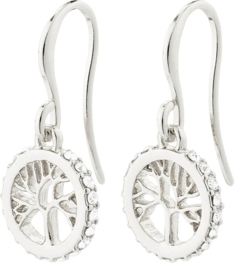 Alia Recycled Earrings Silverplated -Øreringer Tre