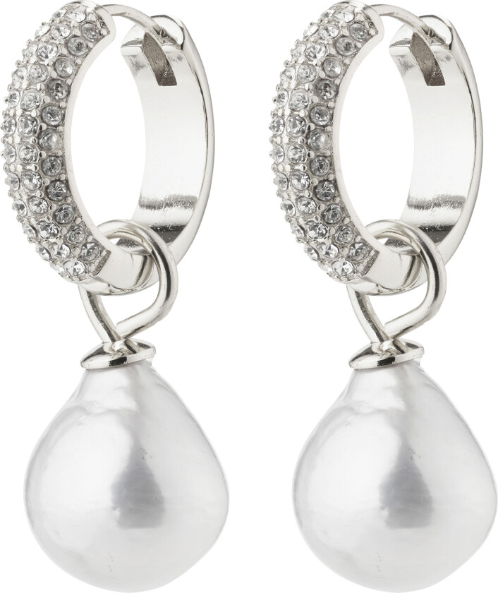 Edele Pearl Earrings Silverplated - Kreoler