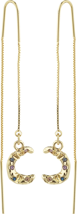 Remy Recycled Chain Earrings Goldplated -Øreringer