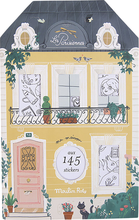 Malebog med 145 Klistermærker - Les Parisienne - Tegne&Male