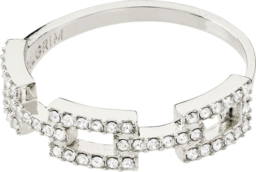 Coby Recycled Crystal Ring Silverplated - Ringer