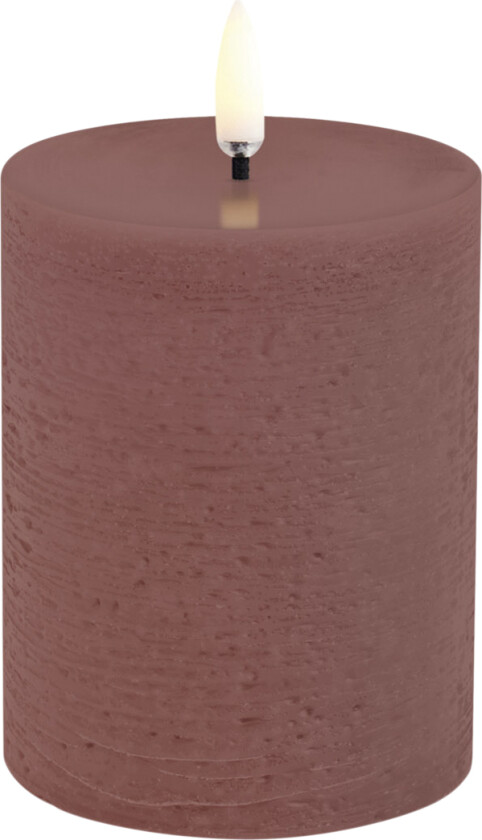 LED Pillar Candle, Terracotta, Rustic, 7,8x10,1 cm - Led Stearinlys