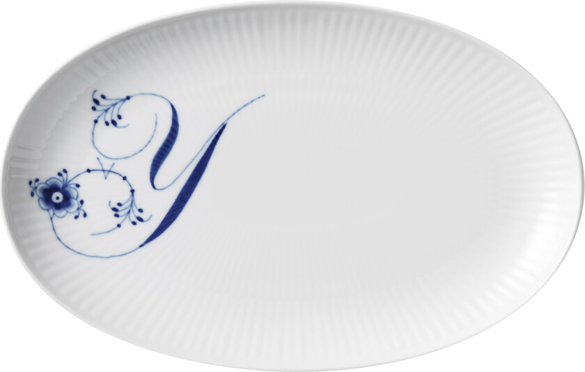 Alphabet Coll Oval Asiette 23,5cm Y Str 23,5 cm - Frokosttallerkener