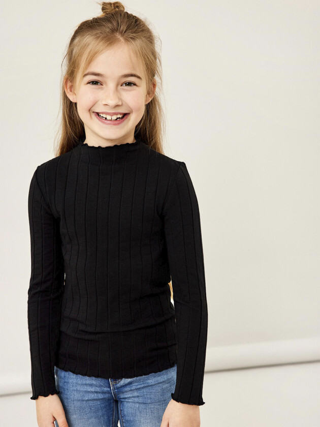 Nkfnoline LS Slim TOP Noos Str 116 - Bluser