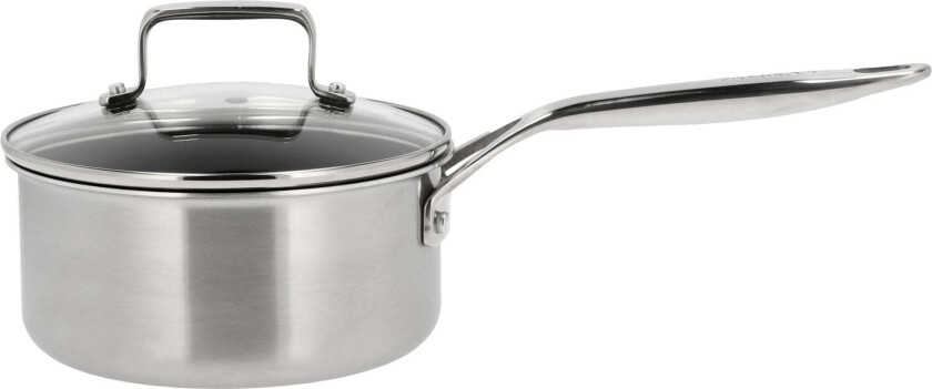 Kasserolle med Glasslokk 79nord Hybrid 16 cm Stål Str L:35.3cm B:17.4cm H:11.5cm - Kasseroller Stål