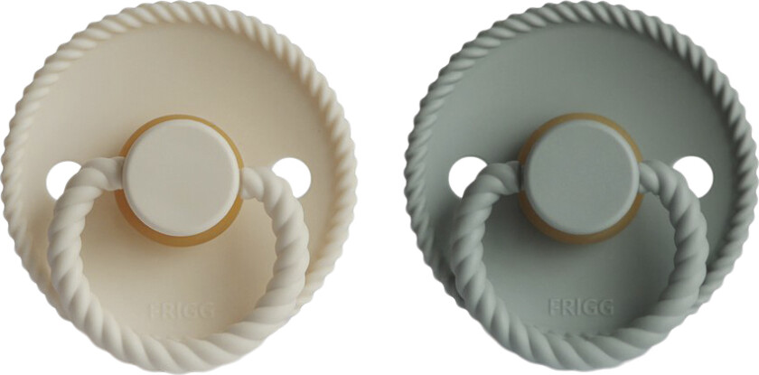 Rope Runde Sutter i Latex 2pak . 2 - Cream/sage - Smokker