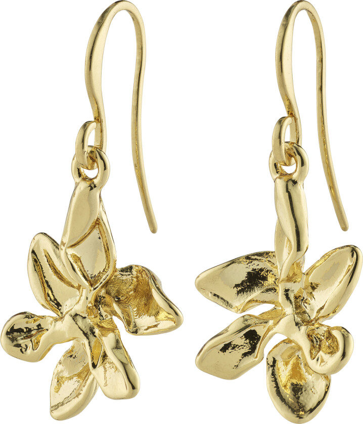 Riko Recycled Earrings Goldplated -Øreringer