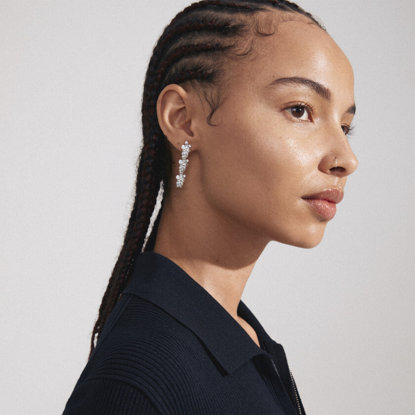 Charmaine Recycled Earrings Silverplated -Øredobber