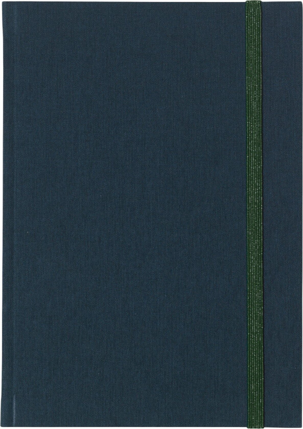 BEA, Notebook med Elastik Bånd, Dark Blue - Notisblokk