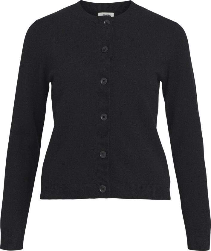 Objthess L/S Short Cardigan Noos Str S - Cardigans