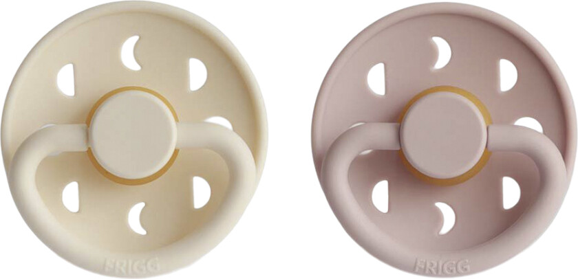 Moon Phase Runde Sutter i Latex 2pak . 2 - Blush/cream - Smokker