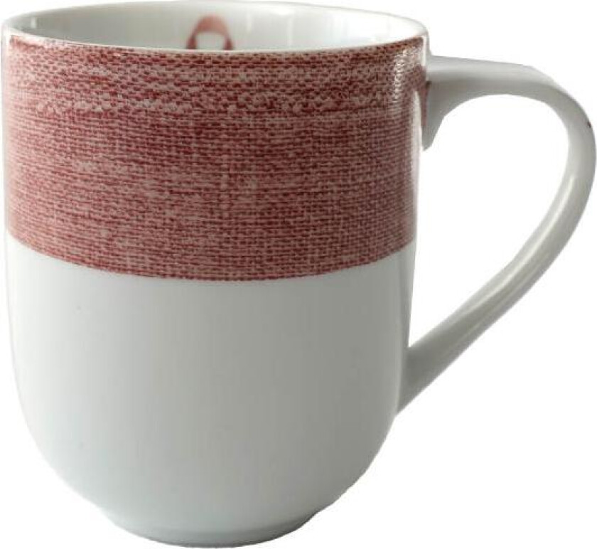 - Linen rosa sløyfe krus 35 cl
