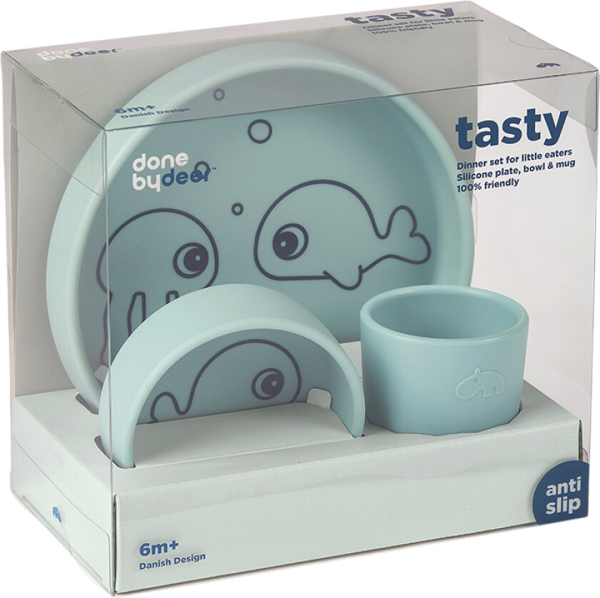 Silikone Spisesæt, Sea Friends - Spisesett