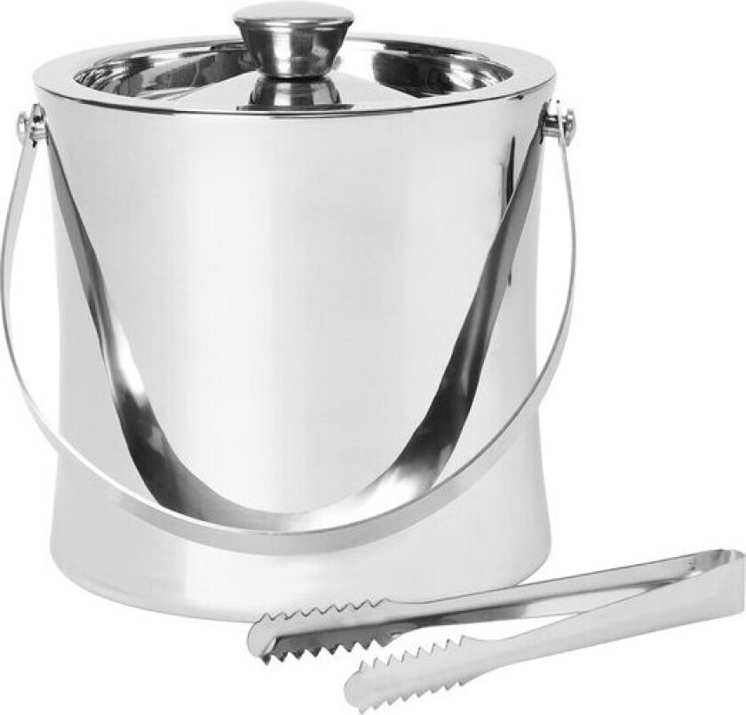 - Drink Collection isbøtte med tang 15 cm stål