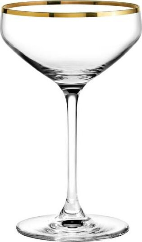 - Perfection champagneskål 29 cl m/gull kant