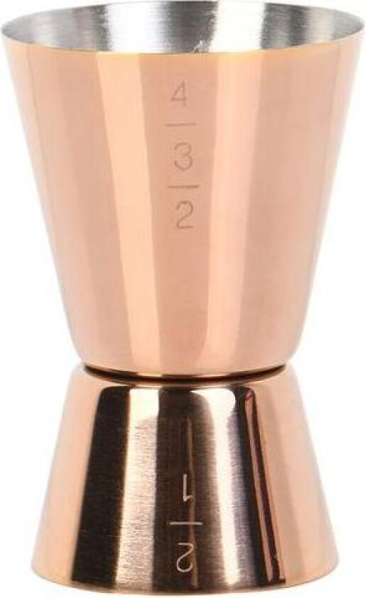 - Sontell målebeger 2/4 cl kobber