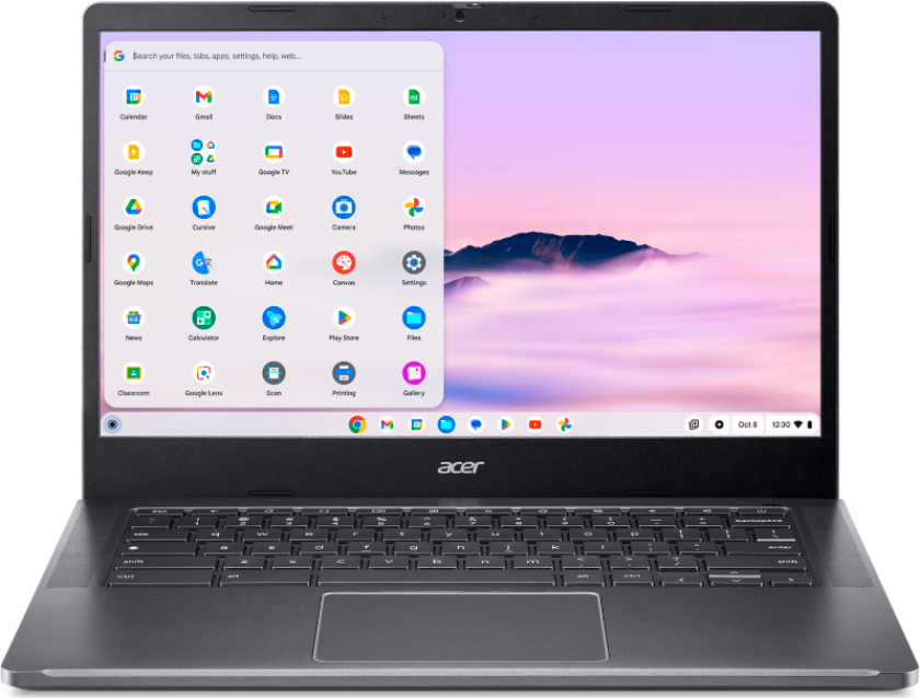 Chromebook Plus 514 Berøringsskjerm | CB514-4HT | Grå