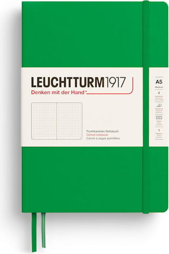 Notatbok A5 Soft Prikket Spring Leaf Leuchtturm1917