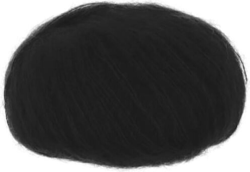 Silk Mohair 25 g Nero 6037 Lana Gatto