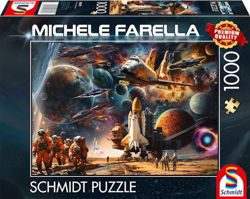 Puslespill The allure of space Journeys to distant galaxies 1000 brikker, Schmidt