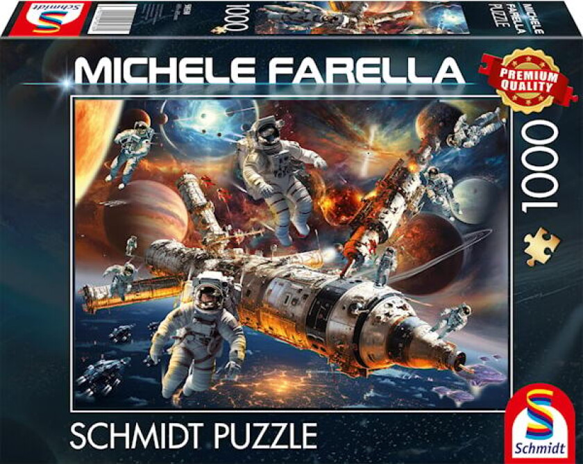 Puslespill Galactic magic Weightless in space 1000 brikker, Schmidt