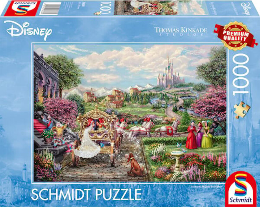 Puslespill Disney Cinderella Happily Ever After 1000 brikker, Schmidt