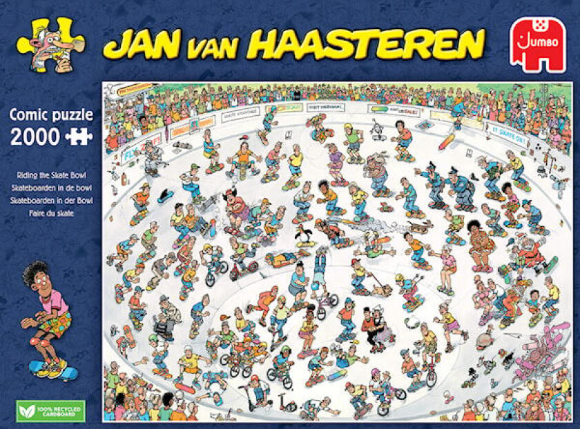 Jan Van Haasteren Riding The Skate Bowl Puslespill 2000 brikker, Jumbo