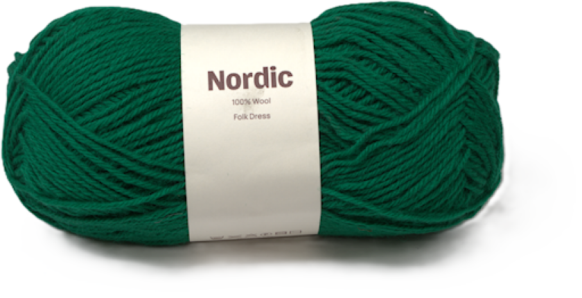 Nordic 100% ull 100 gr Folkedrakt grønn A597 Adlibris