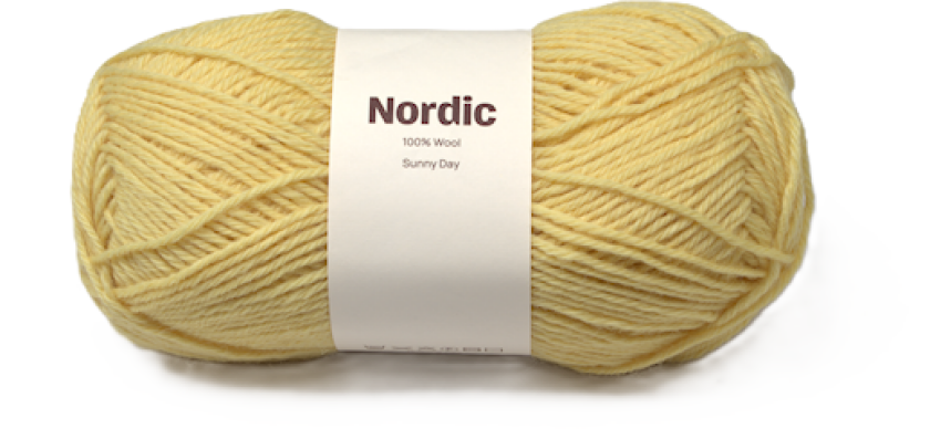 Nordic 100% ull 100 gr Solskinnsdag gul A596 Adlibris