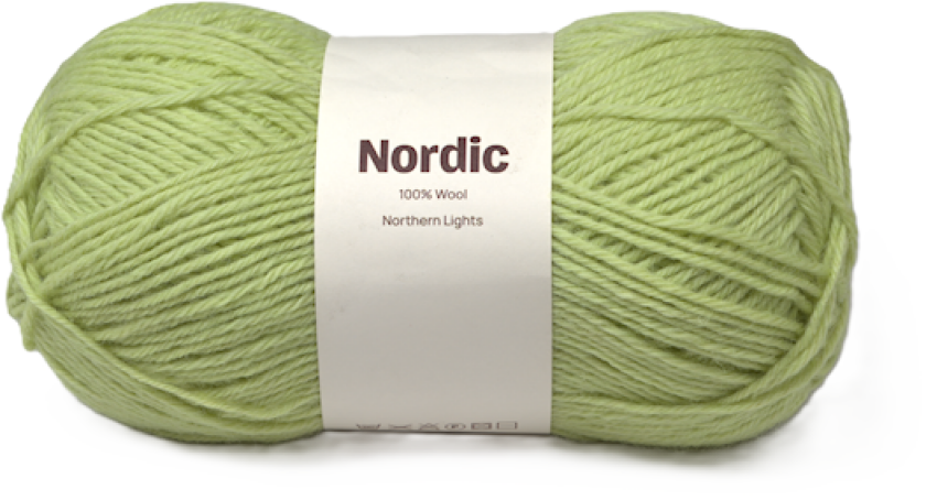 Nordic 100% ull 100 gr Nordlys grønn A594 Adlibris