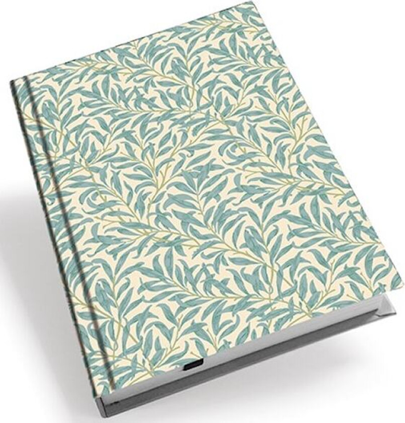 Notatbok Hardcover A6 William Morris Modern Willow Bough Turkis Linjert