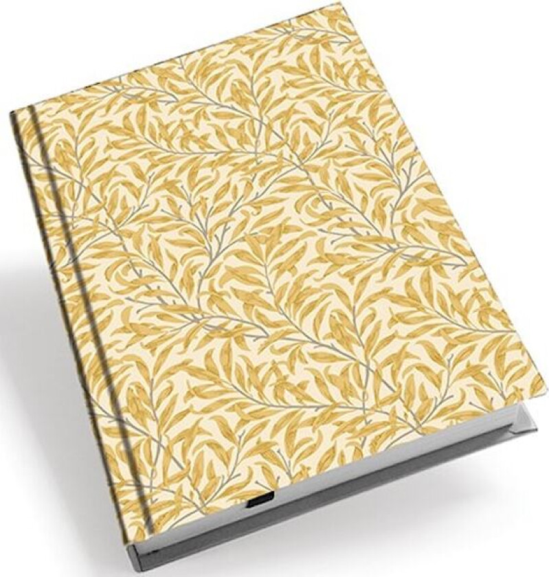 Notatbok Hardcover A5 William Morris Modern Willow Bough Gul Linjert