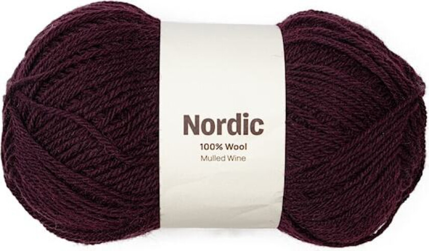Nordic 100% ull 100 gr Gløgg Vinröd A831 Adlibris
