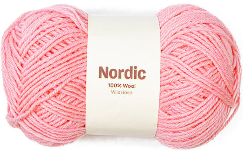 Nordic 100% ull 100 gr Vildrose lyserosa A833 Adlibris