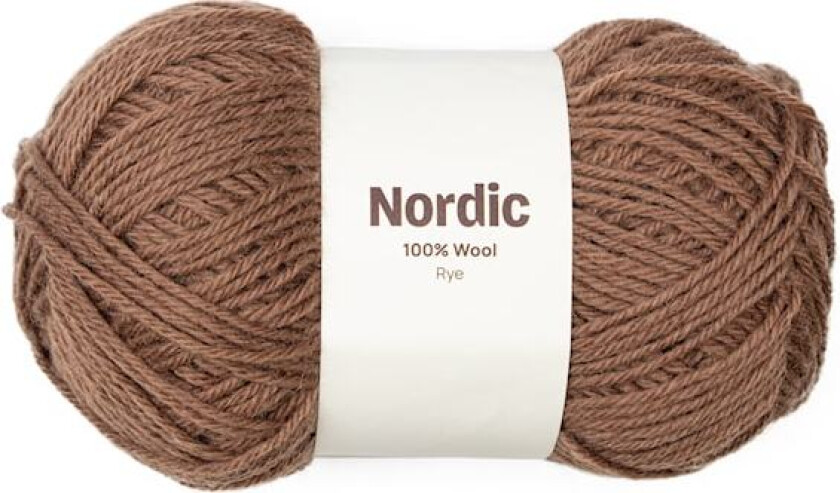 Nordic 100% ull 100 gr Rugbrød brun A829 Adlibris