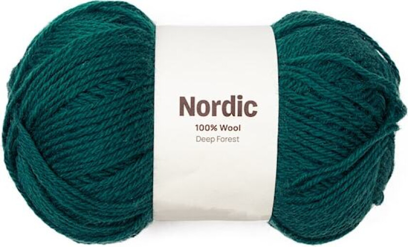 Nordic 100% ull 100 gr Urskog Dk mørkegrønn A841 Adlibris