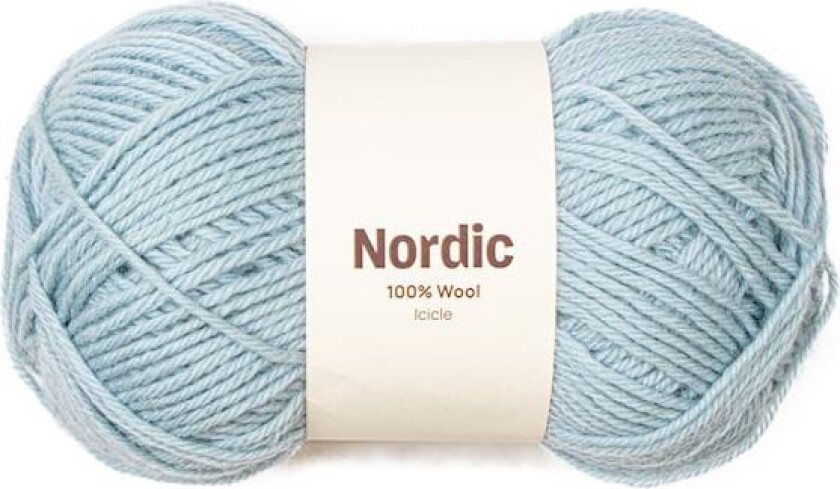 Nordic 100% ull 100 gr Istapp lyseblå A839 Adlibris