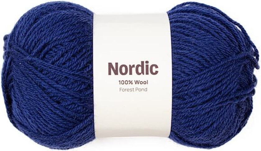 Nordic 100% ull 100 gr Dam marineblå A837 Adlibris