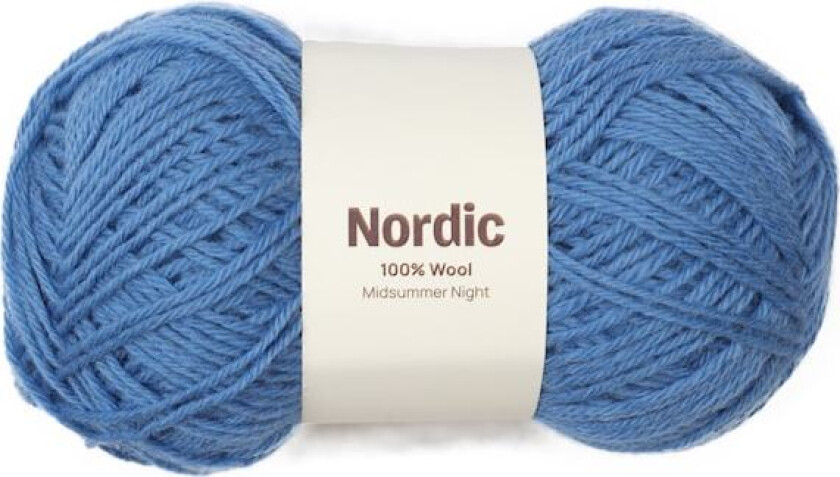 Nordic 100% ull 100 gr Midsommernatt blå A836 Adlibris