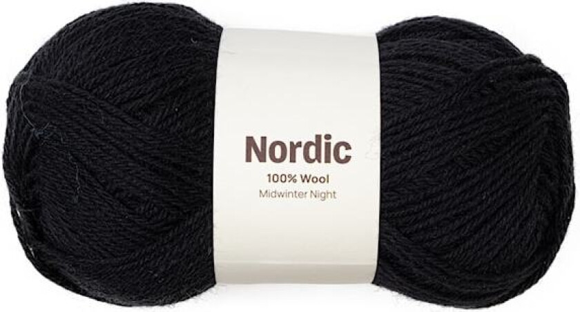 Nordic 100% ull 100 gr Midtvinterkveld svart A823 Adlibris
