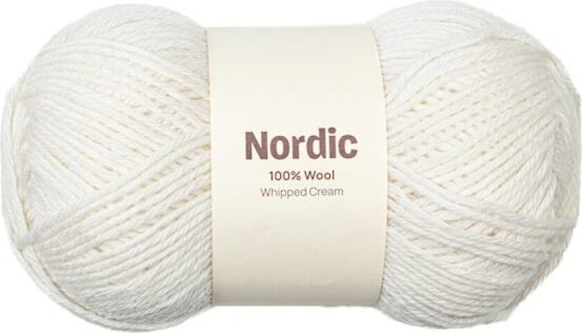 Nordic 100% ull 100 gr Kremfløte offwhite A826 Adlibris
