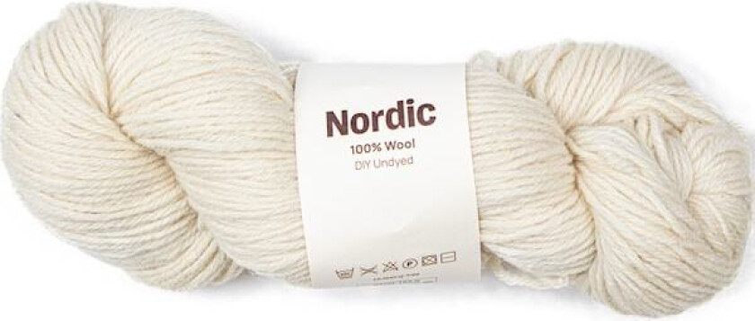 Nordic 100% ull 100 gr DIY Undyed A732 Adlibris