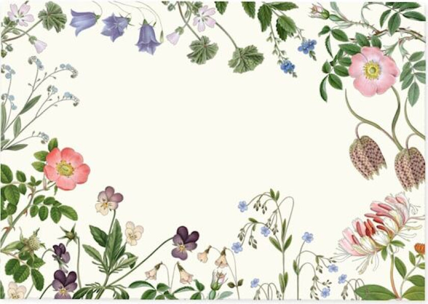 Bordbrikke Wildflower, tosidig, 42x30 cm Gullers