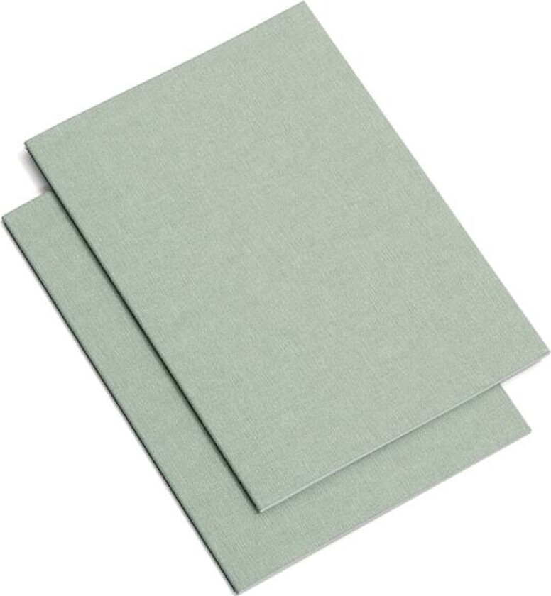 Notatblokk A4 Linjert 2-pakning Soft Teal Bigso Box of Sweden