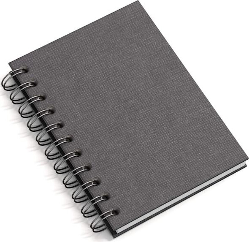 Notatbok A6 Ulinjert Black 90 Sider Bigso Box of Sweden