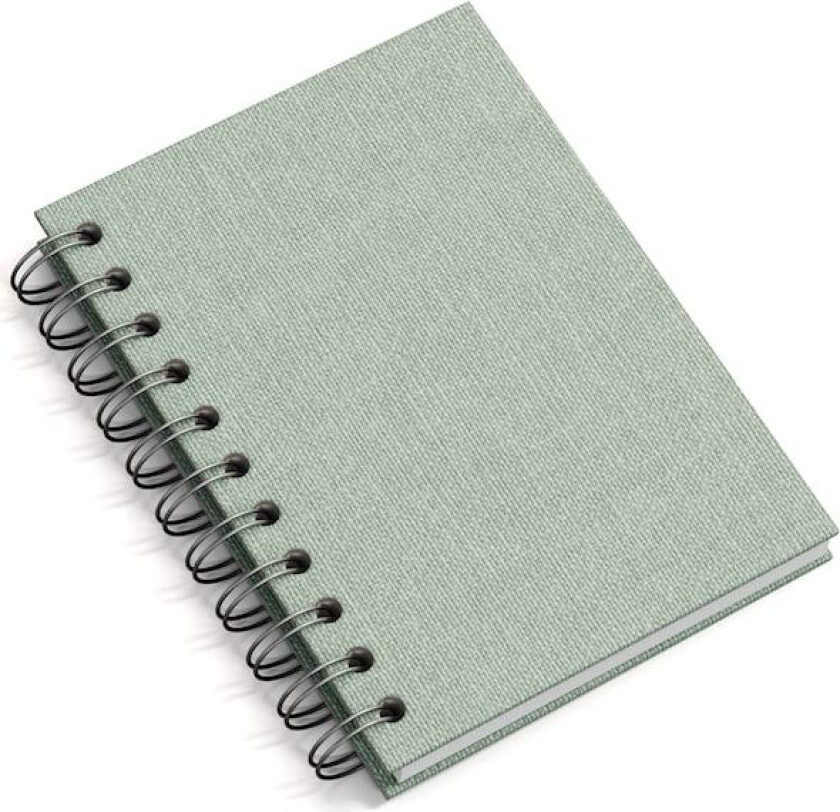 Notatbok A6 Ulinjert Soft Teal 90 Sider Bigso Box of Sweden