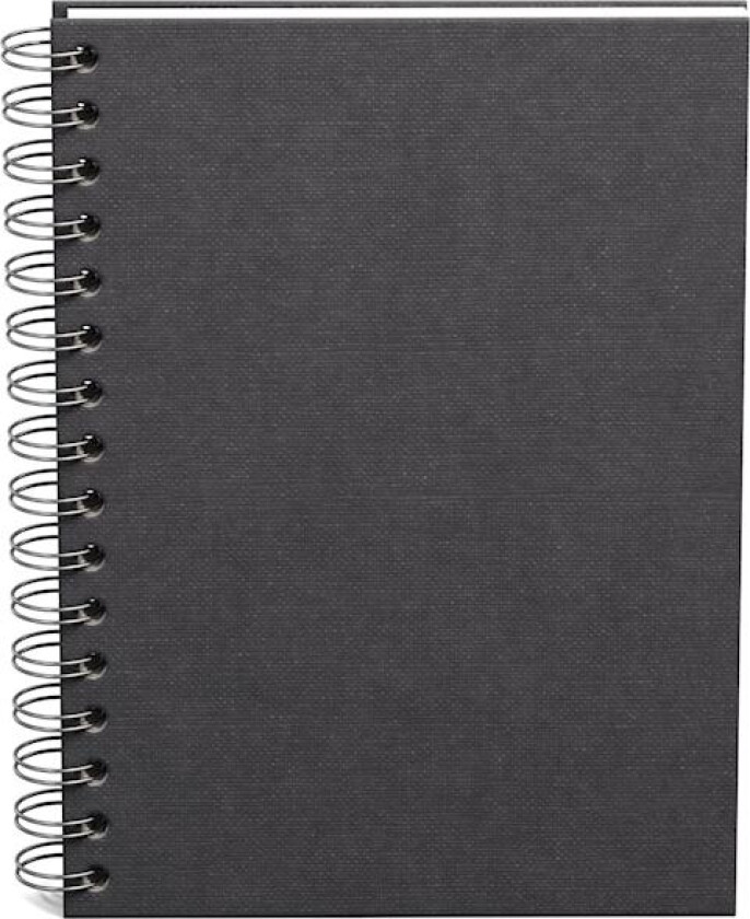 Notatbok A5 Ulinjert Black 90 Sider Bigso Box of Sweden