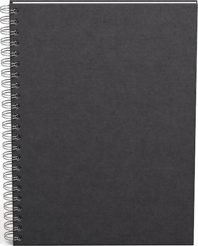 Notatbok A4 Ulinjert Black 90 Sider Bigso Box of Sweden