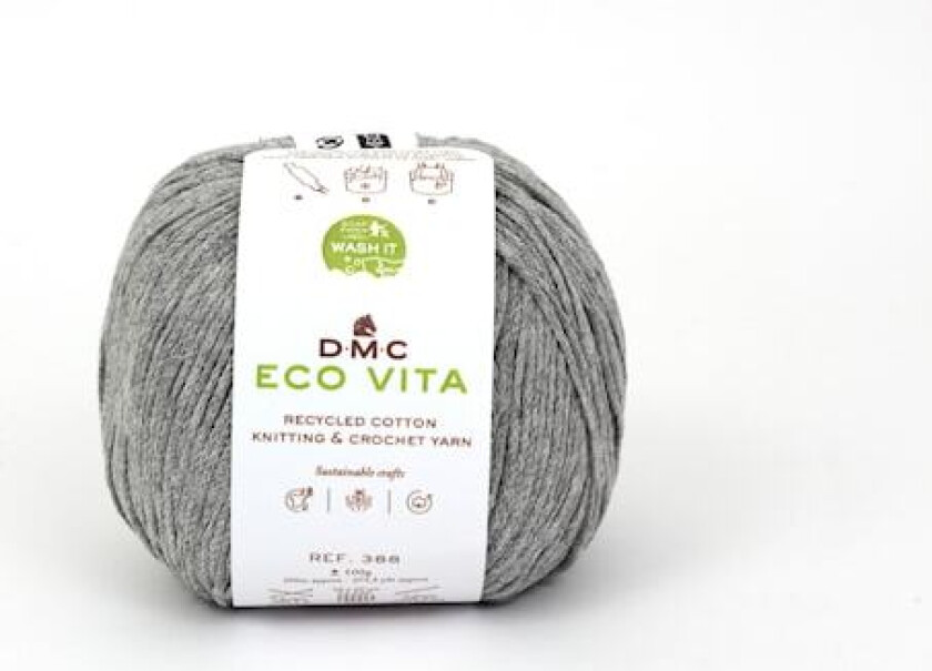 Eco Vita recycled bomull 100 gr Midt grå (112) DMC